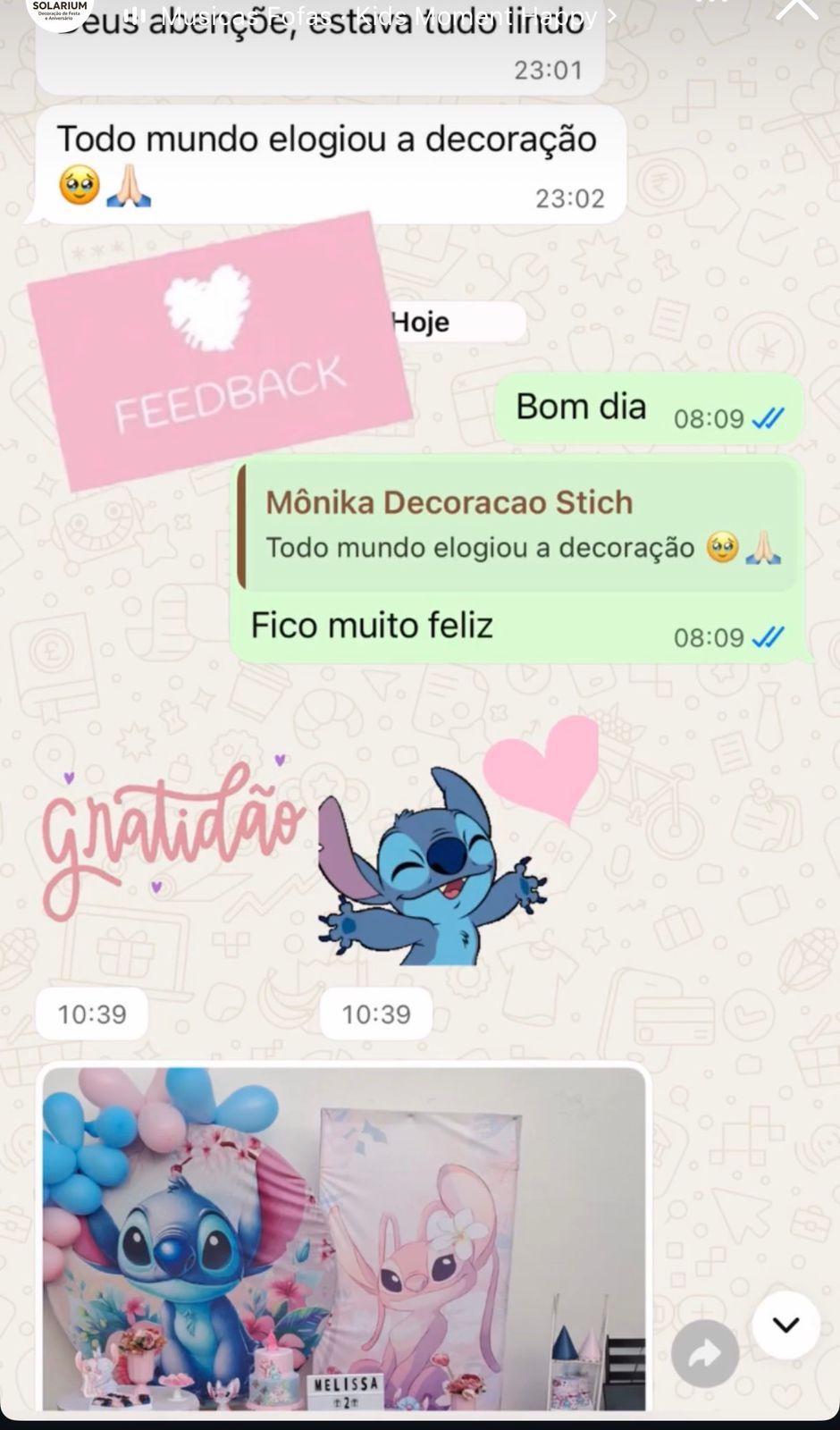 Relato cliente Mônika — Stitch